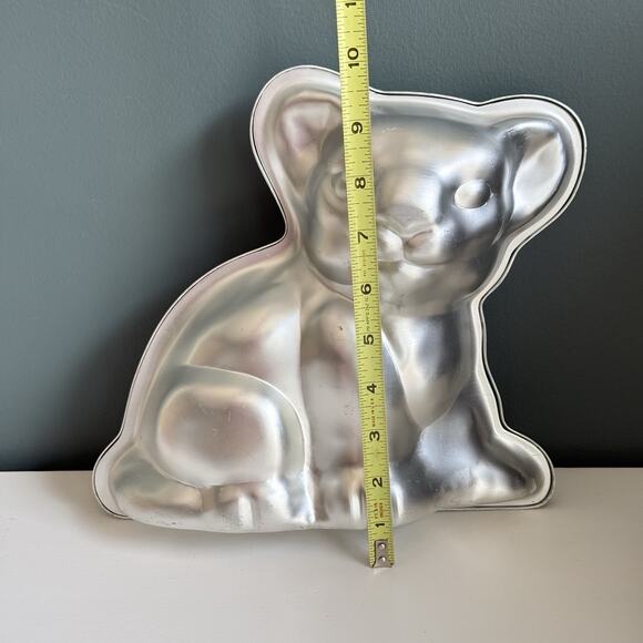 Vintage 1974 Wilton Lion King Simba Cub 3D Party Cake Pan Mold Aluminum T81 - Picture 6 of 9